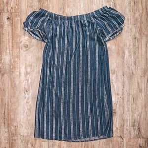 Casual Off-The-Shoulder Minidress